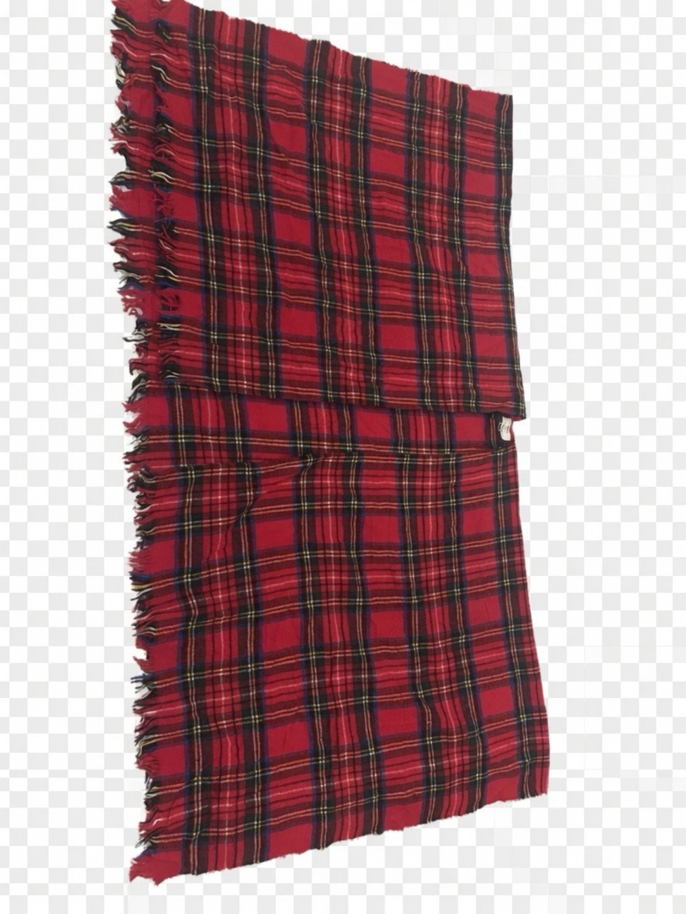 David and Young Red Tartan Plaid Scarf Wrap